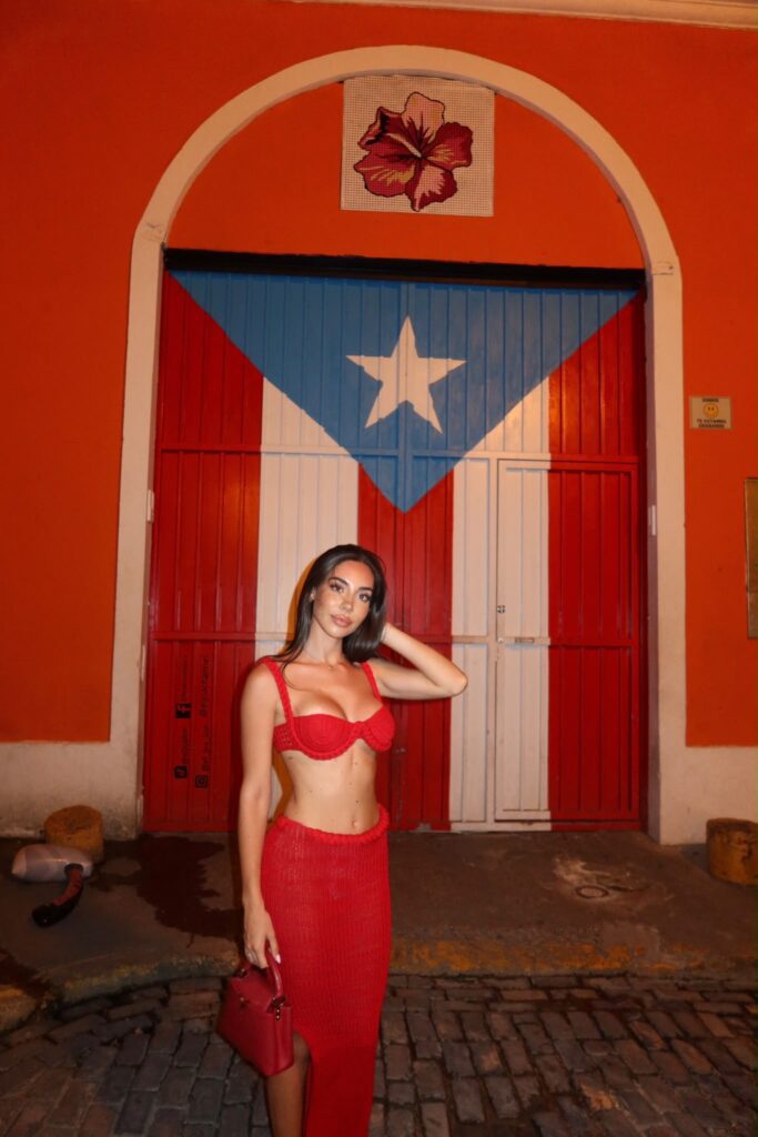 Red Crochet Bralette & Maxi Skirt Set